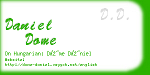 daniel dome business card